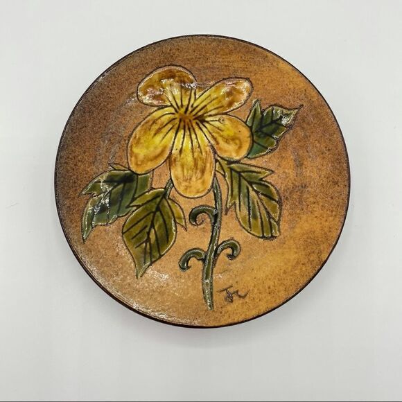 Vintage Chelsea Pottery Floral Trinket Dish - Picture 1 of 3